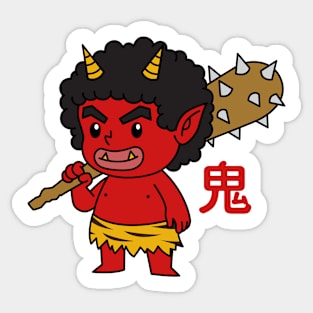 Chibi Oni Japanese Sticker